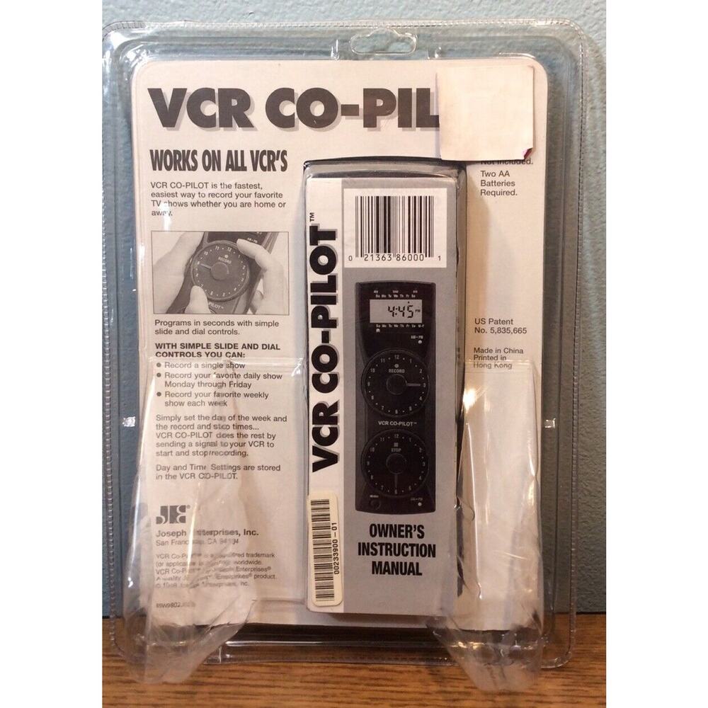 VTG VCR COPILOT Timer Remote Record Your Favorite TV Shows Free Shipping NEW - Picture 2 of 7